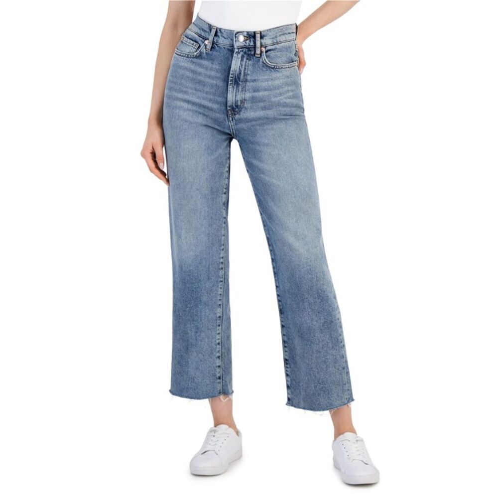 Hugo Boss Womens 933 Culotte Fit Gaucho Relaxed Jeans, Blue, 27, DM